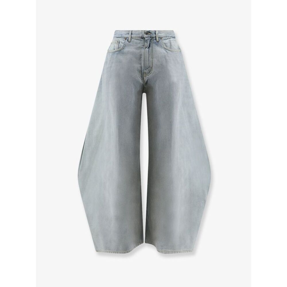 Dior Women Blue Denim Loose Jeans